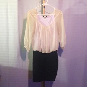 Mid length long sleeve dress